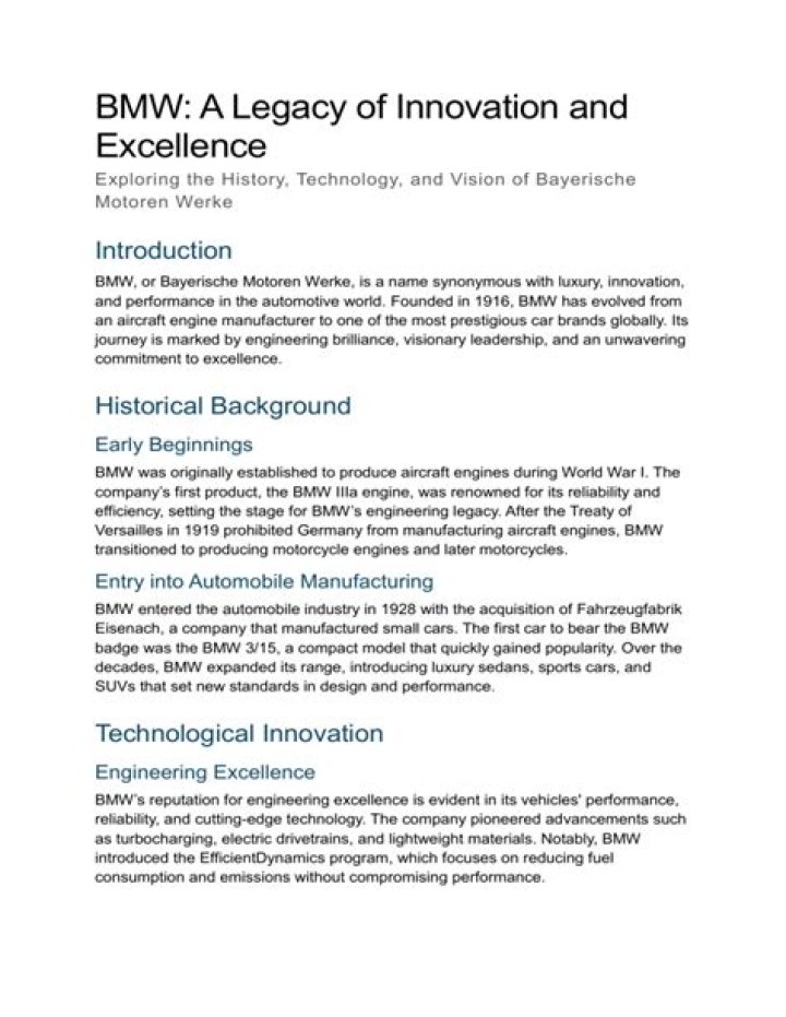 A Legacy Of Innovation And Excellence